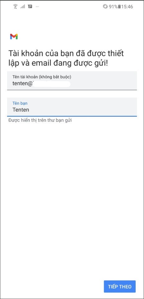 cai dat mail tren android 10
