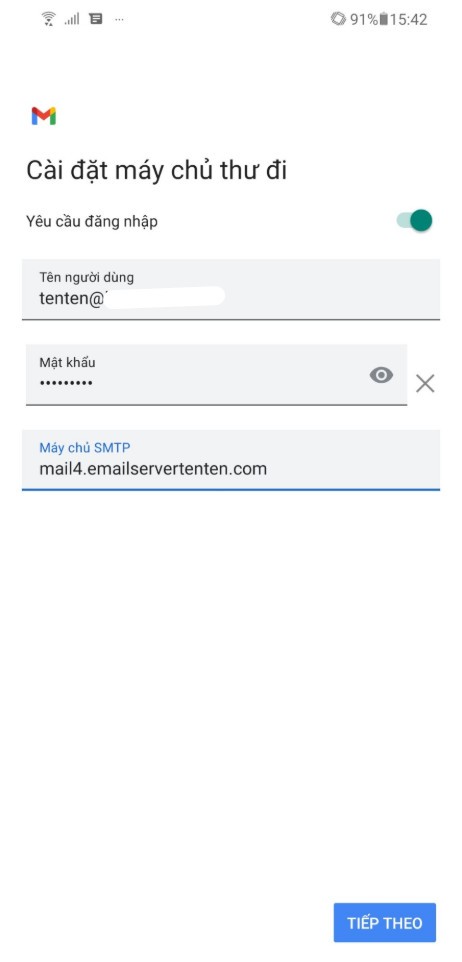 cai dat mail tren android 7